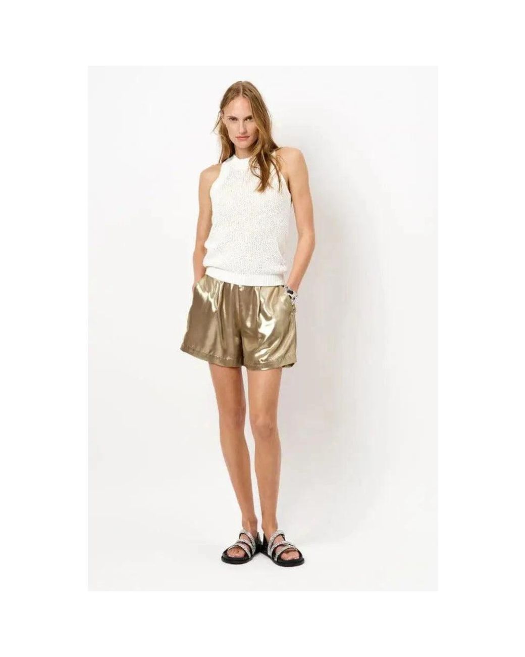 Dante 6 White Sleeveless Tops