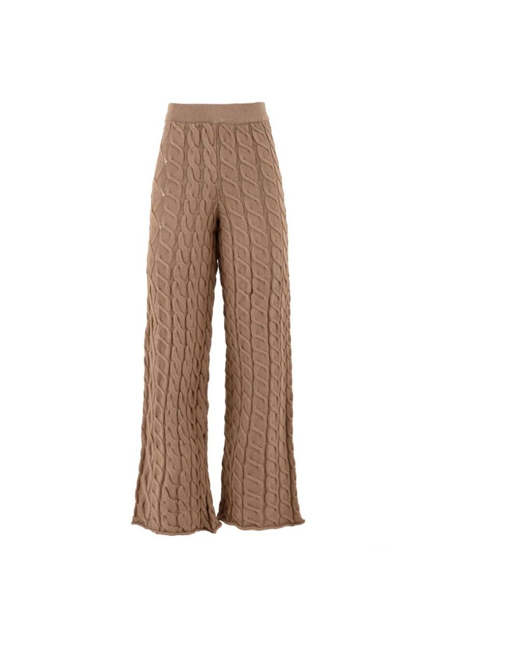 Wide Trousers Akep en coloris Brown
