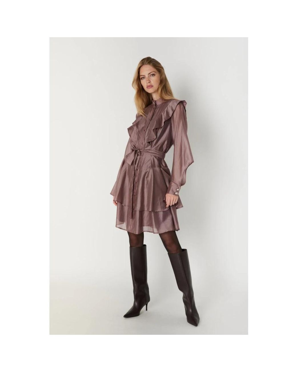 Bruuns Bazaar Purple Desmoncusbbvicha Kleid