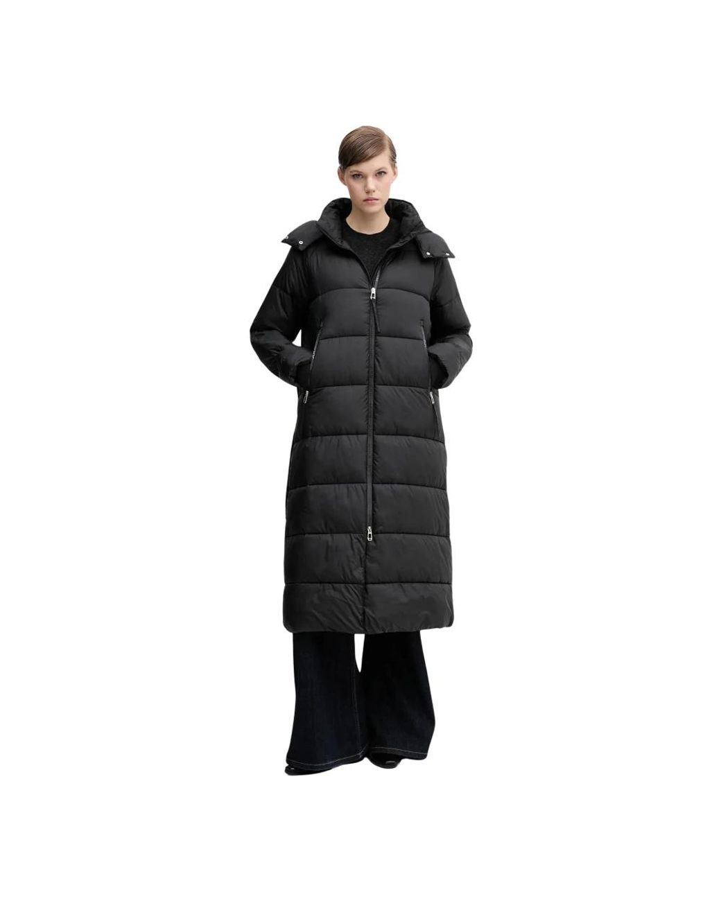 Joop! Carina Padded Coat in het Black