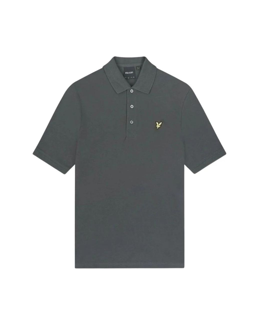 Lyle & Scott Polo Met Korte Mouwen in het Gray voor heren