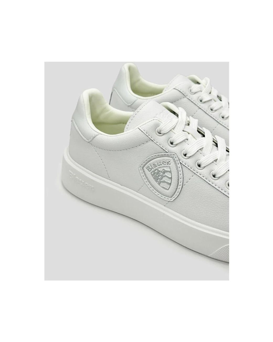Blauer Weiße Sneaker Mit Markenlogo in White für Herren