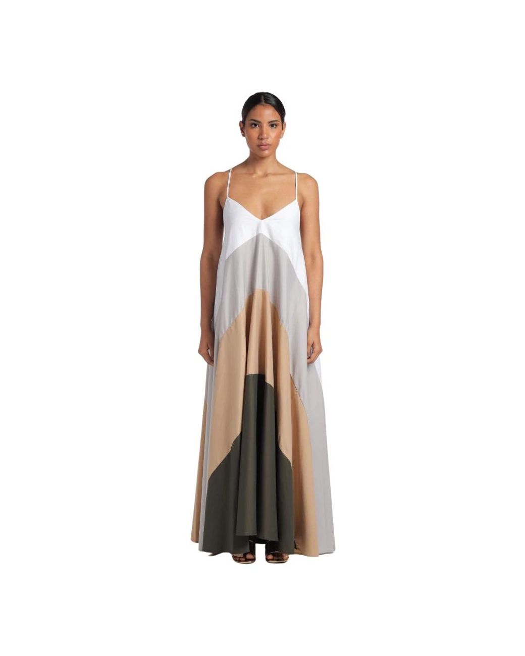 Maxi Dresses Semicouture de color Brown