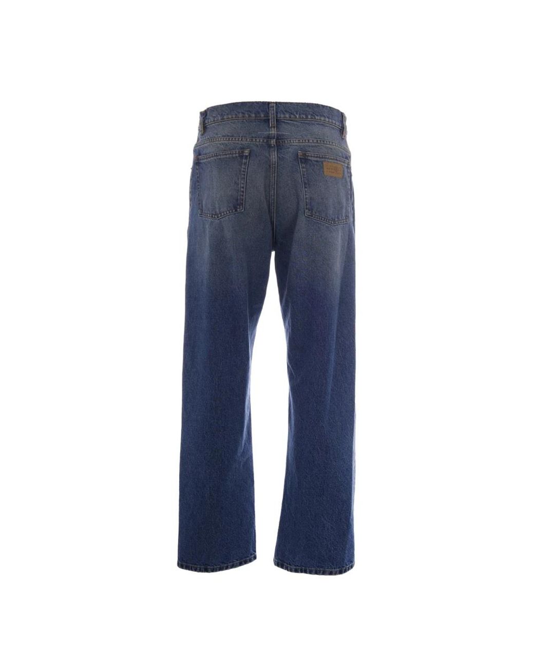 MM6 by Maison Margiela Blue Straight Fit Jeans for men