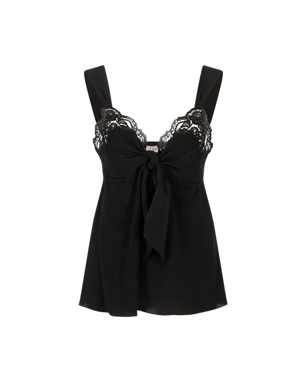 Chloé Black Sleeveless Tops