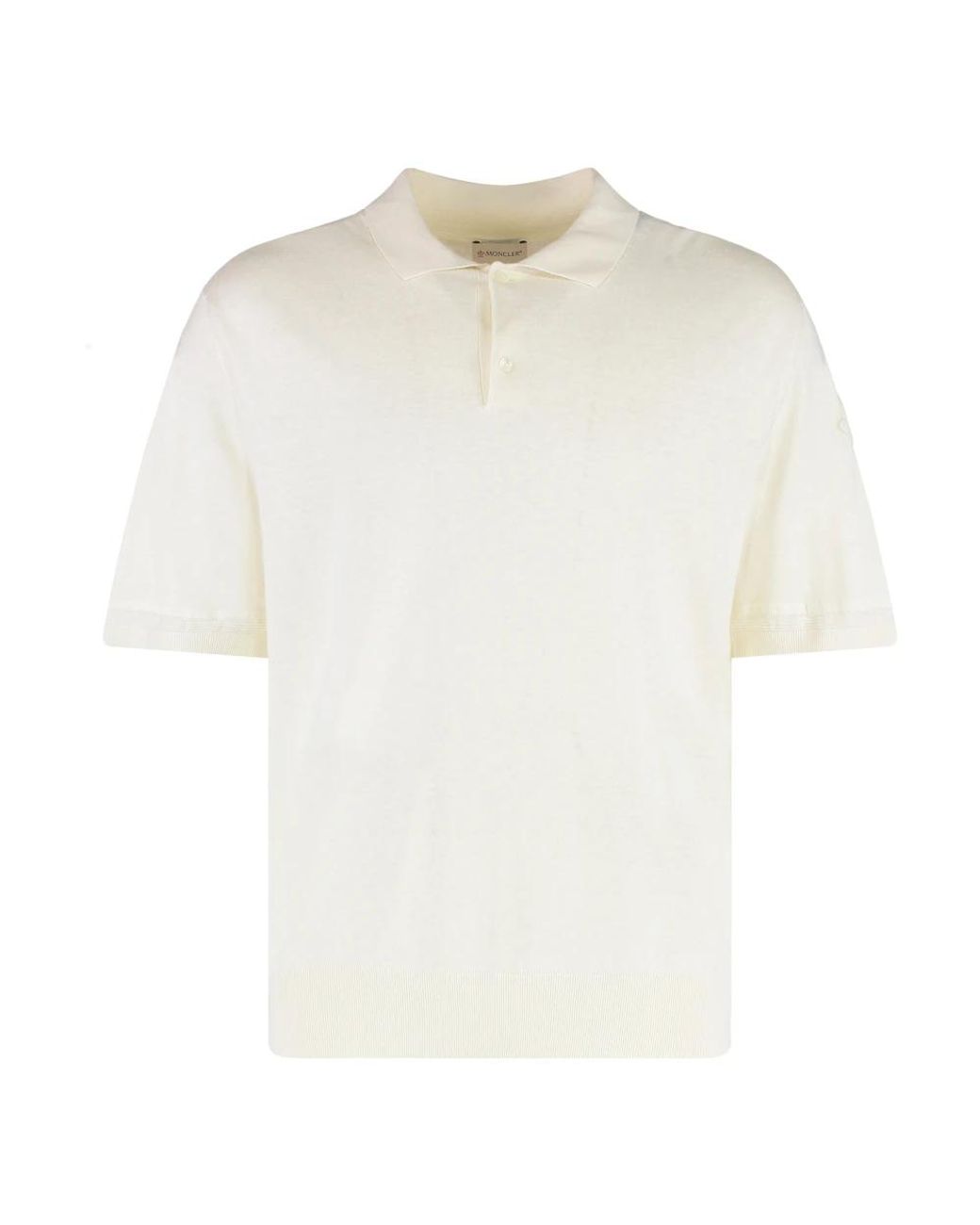 Moncler White Polo Shirts for men