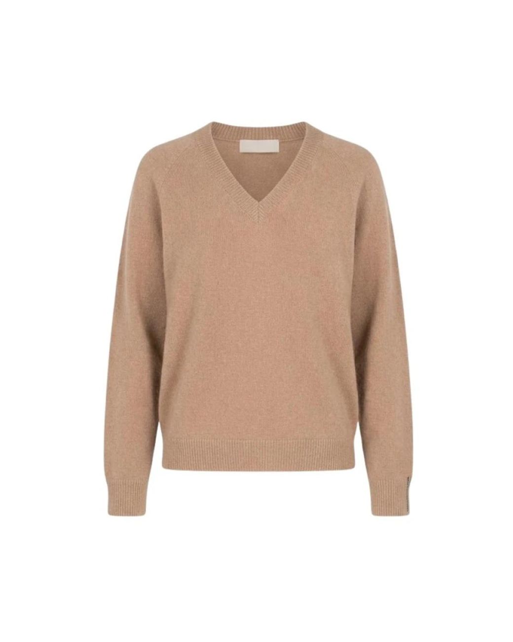 Peserico Natural V-Neck Knitwear
