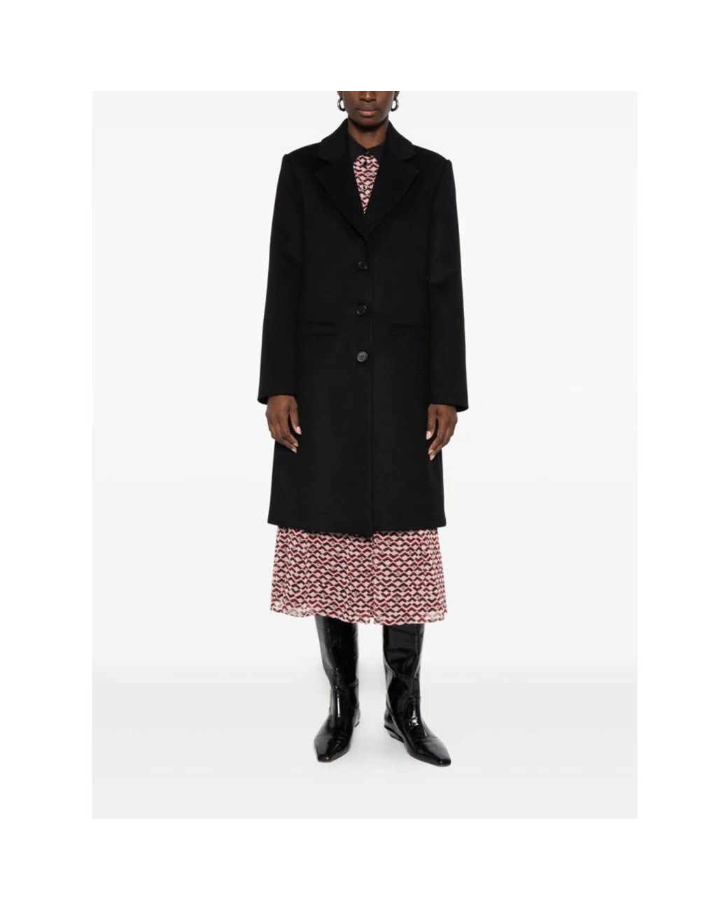 Liu Jo Black Single-Breasted Coats