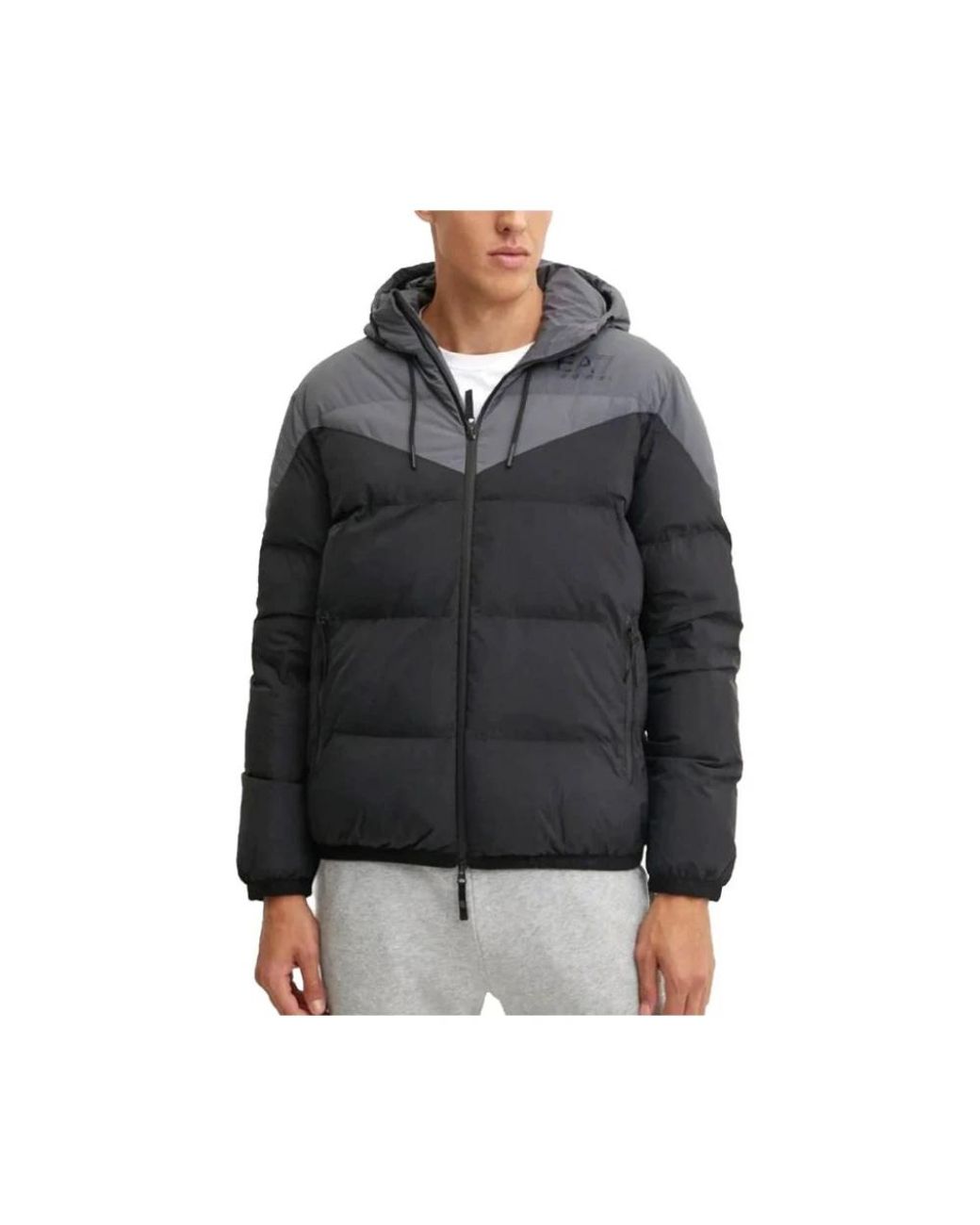 EA7 Blue Winter Jackets for men