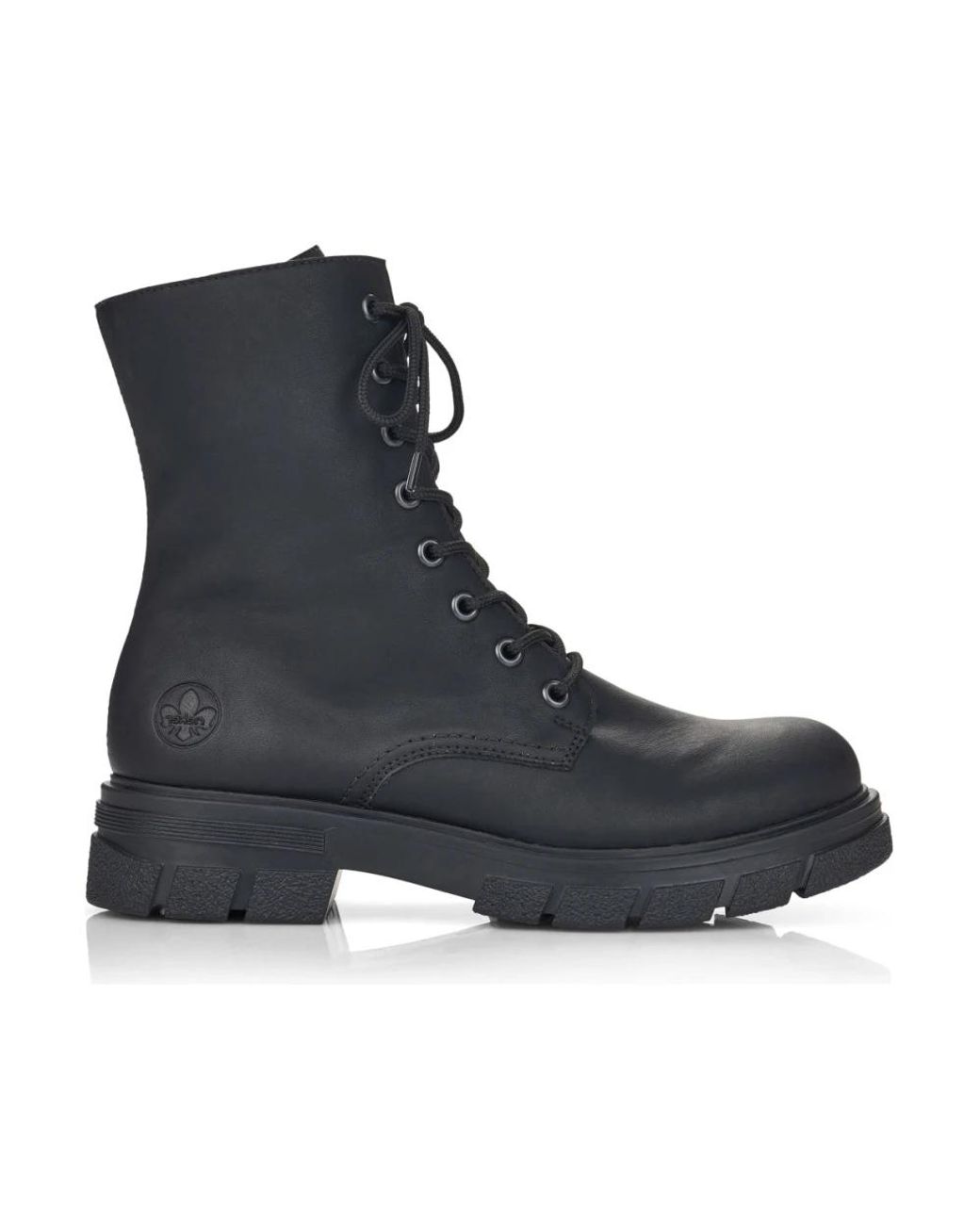 Rieker Blue Lace-Up Boots