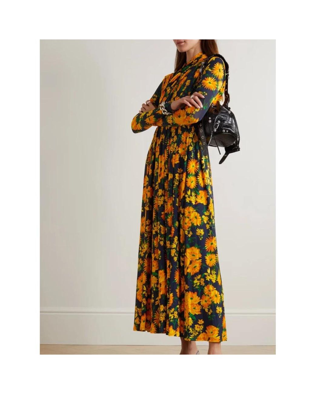 Balenciaga Yellow Midi Dresses