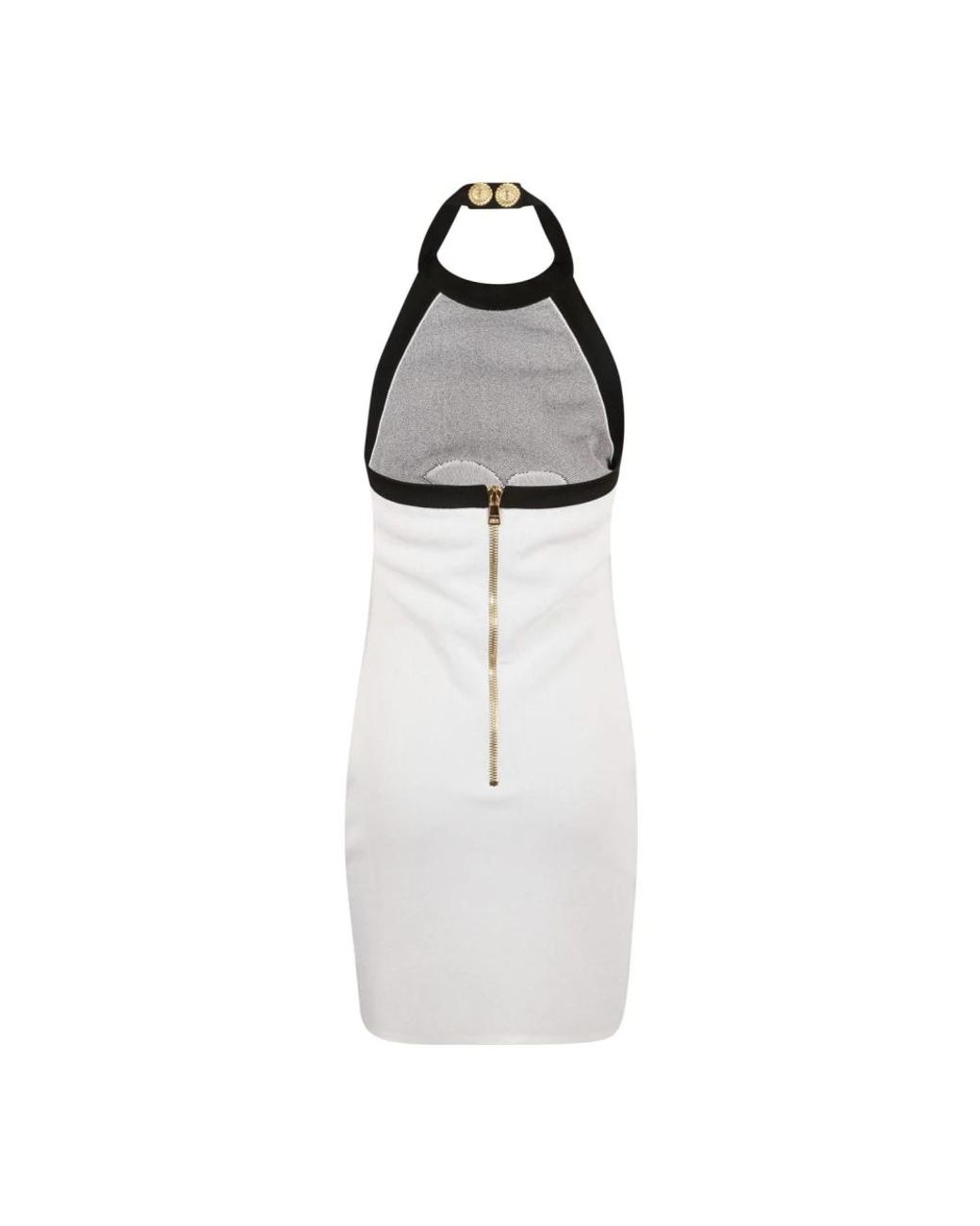 Balmain White Rose Mini Dress