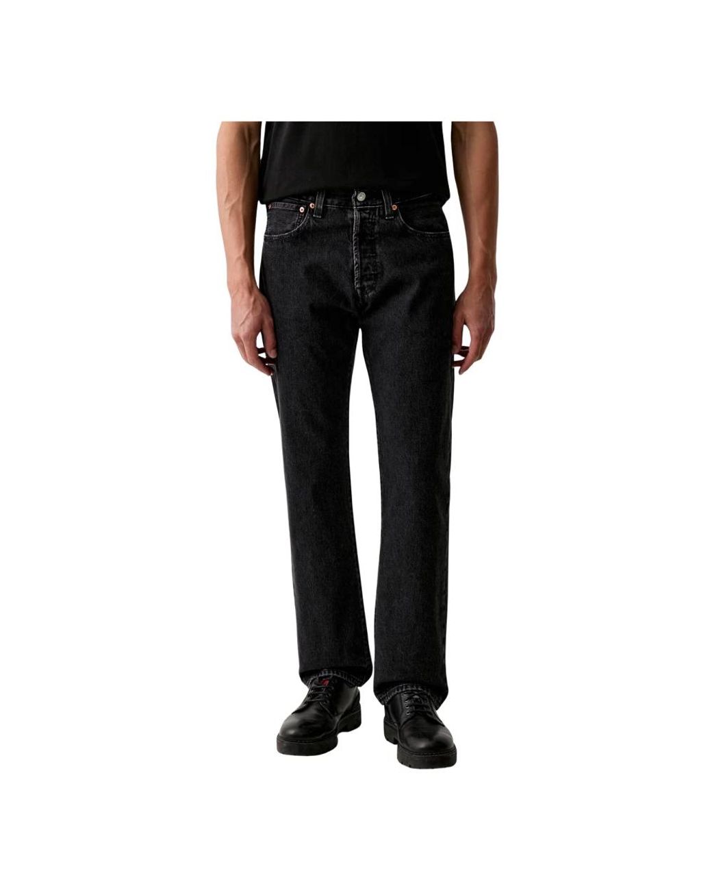 Levi's 501 Relaxed Jeans in het Black voor heren