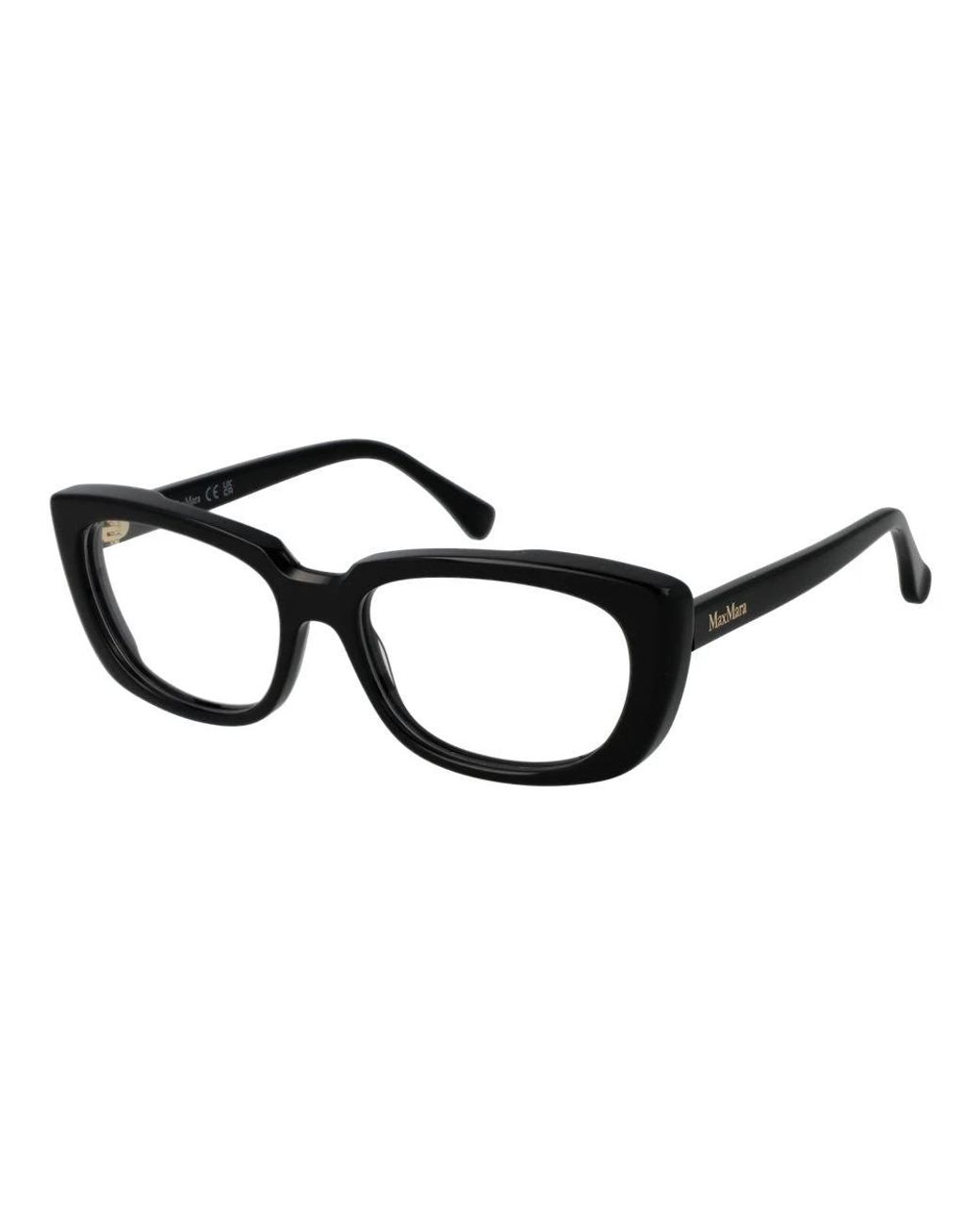 Max Mara Accessoires ,Zwart ,Zwarte Optische Monturen Rechthoekige Stijl in het Black