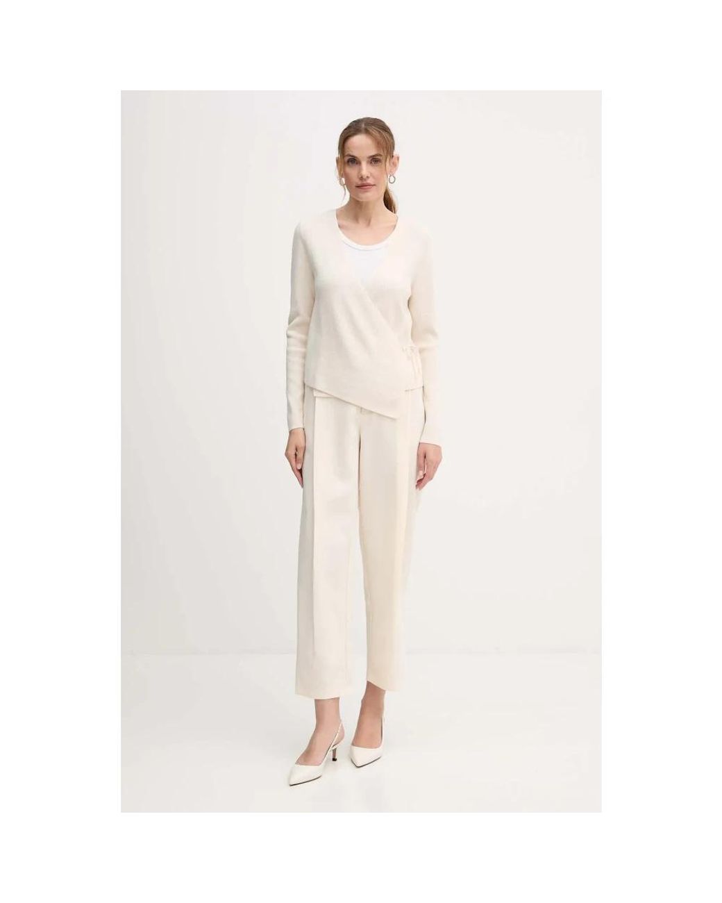 Cropped Trousers Ouí de color Natural