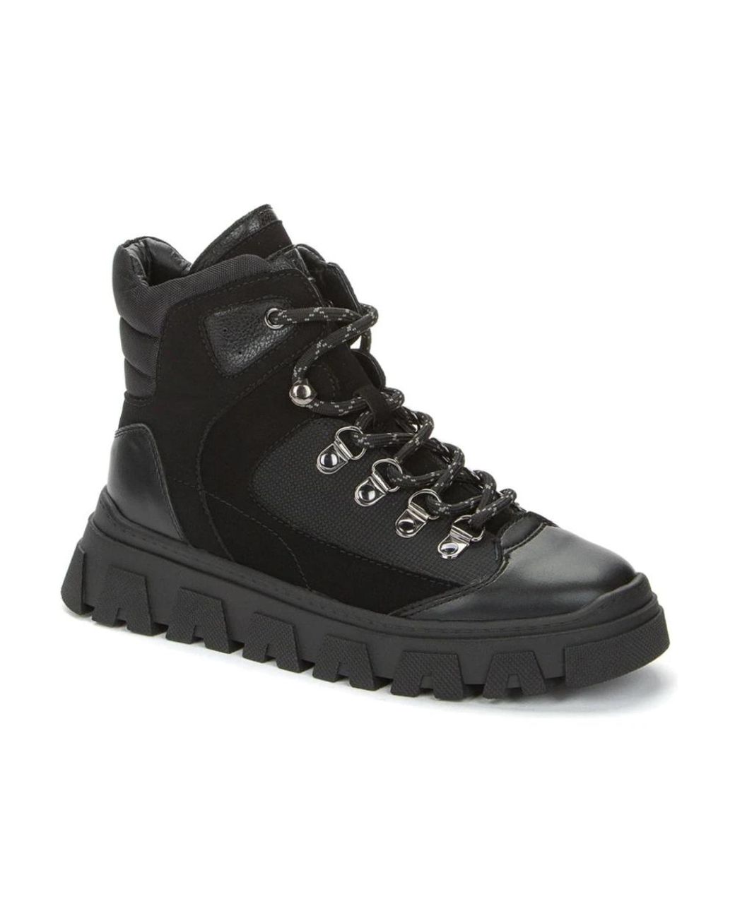 Keddo Black Lace-Up Boots for men
