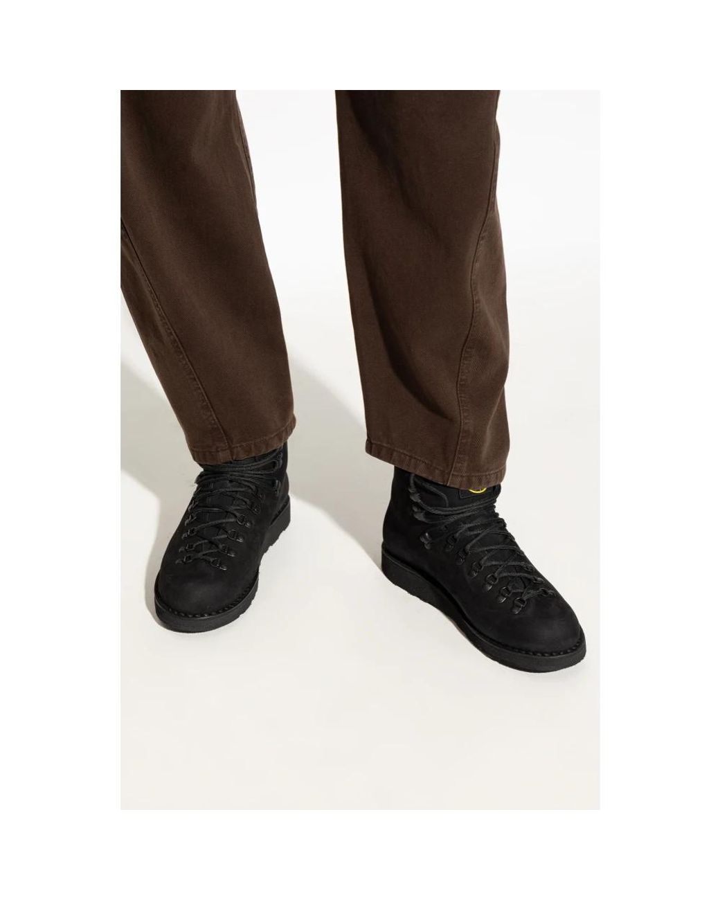 Stone Island Black Lace-Up Boots for men