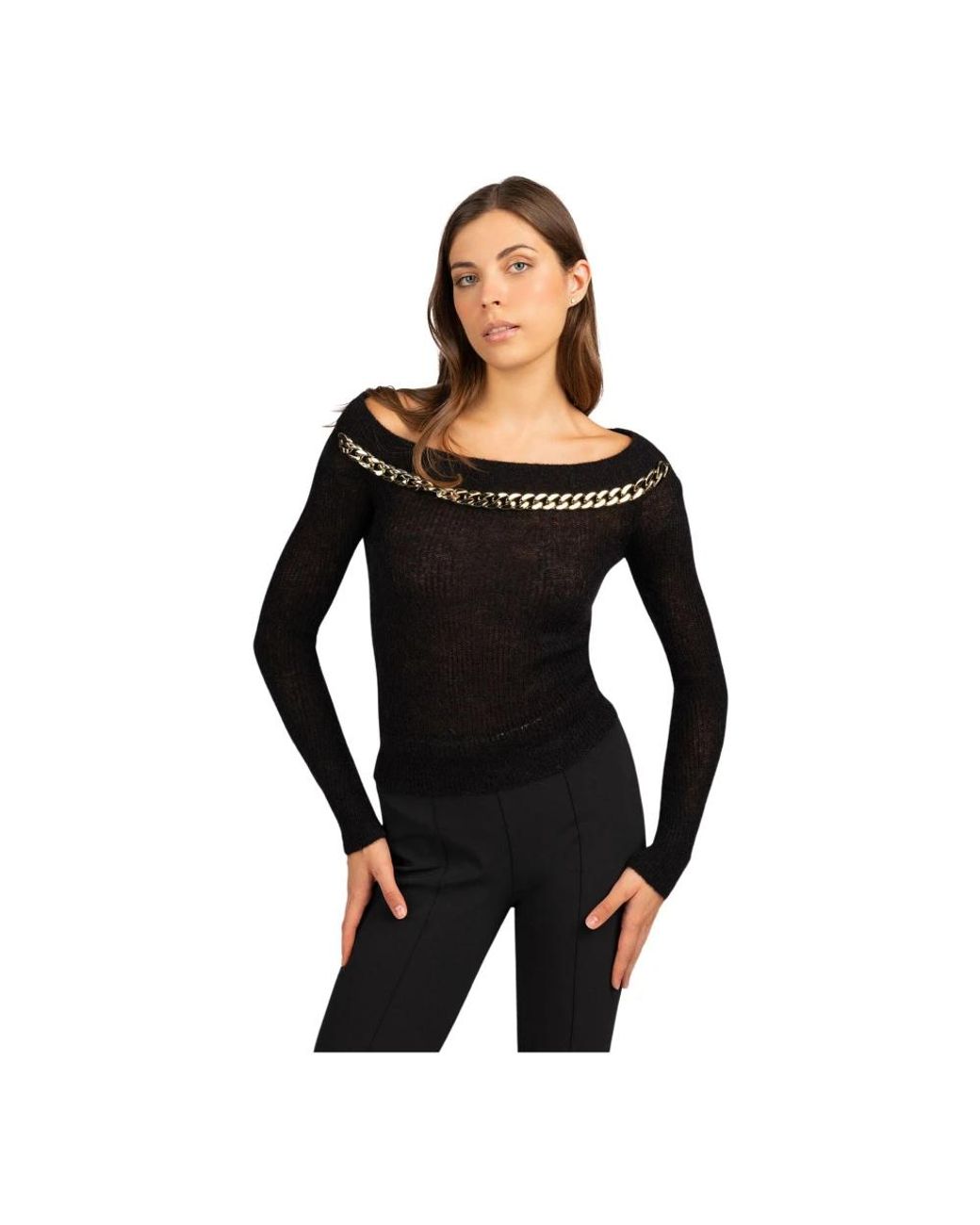 Marciano Black Round-Neck Knitwear