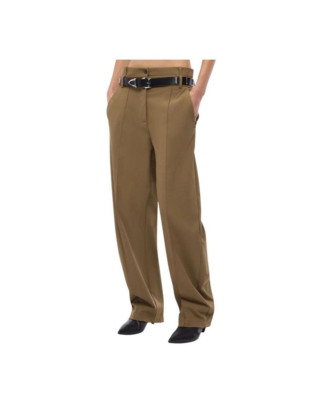 Pinko Green Wide Trousers