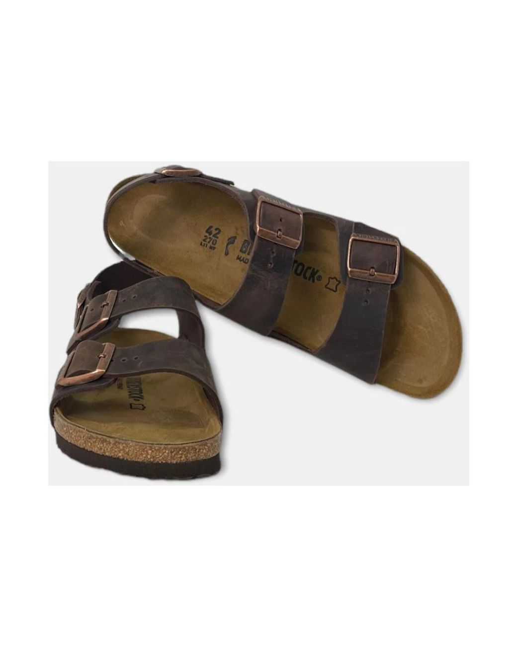 Birkenstock Brown Flat Sandals for men
