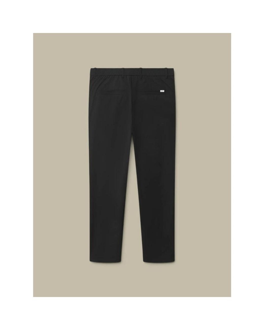 Gabba Black Straight Trousers for men