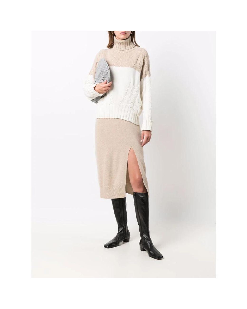 Lorena Antoniazzi Natural Midi Skirts