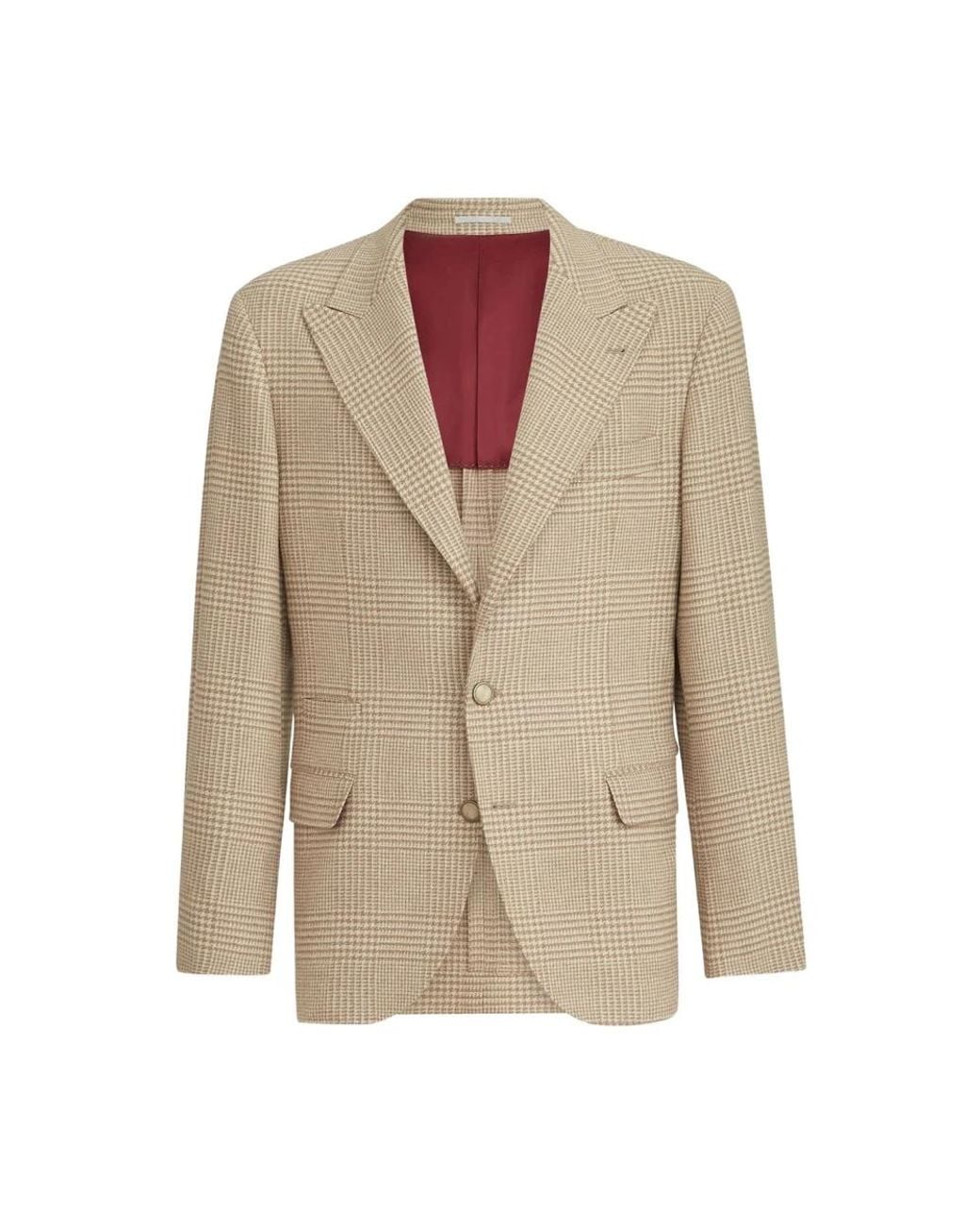 Brunello Cucinelli Natural Blazers for men