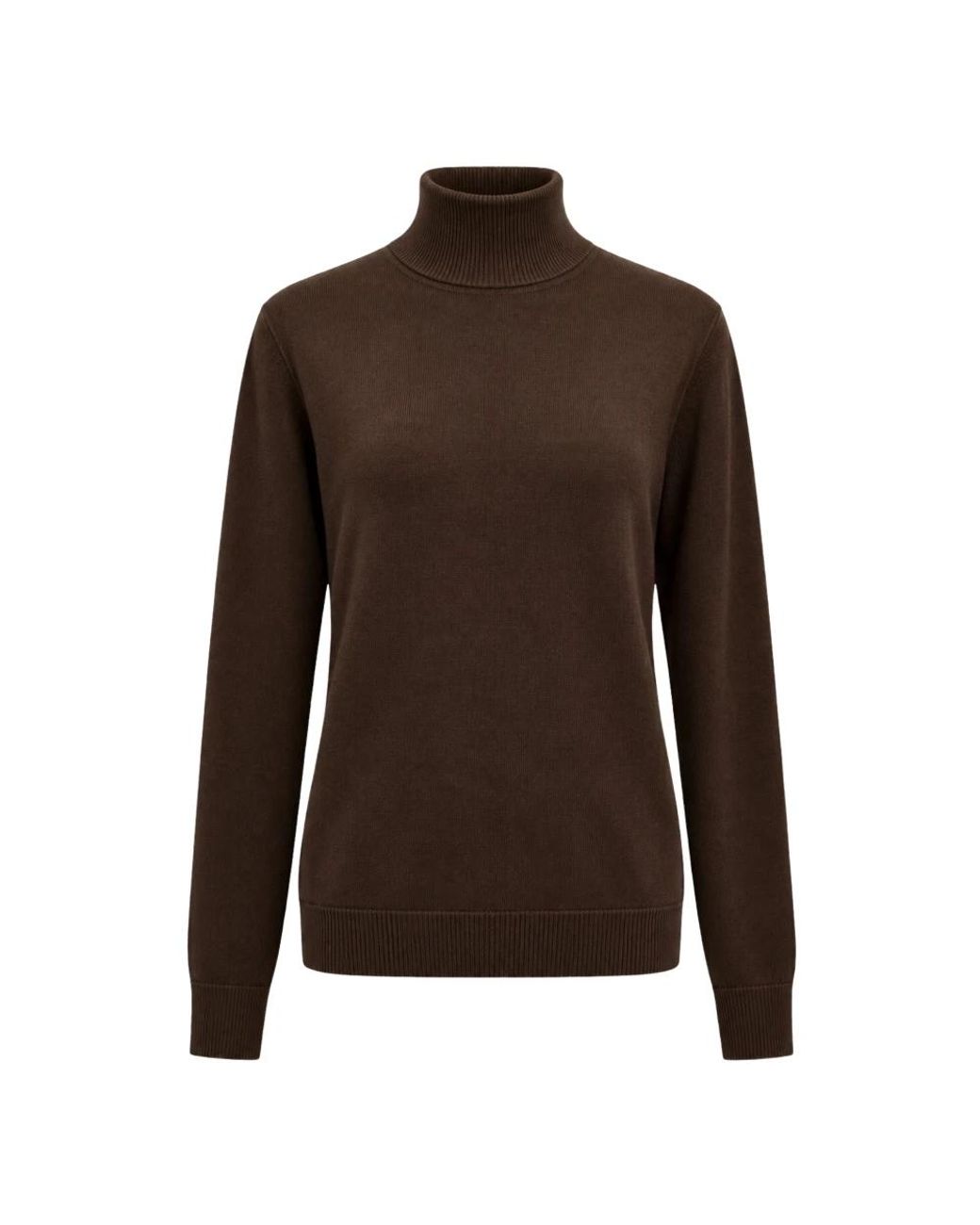 Akep Brown Rollkragenpullover