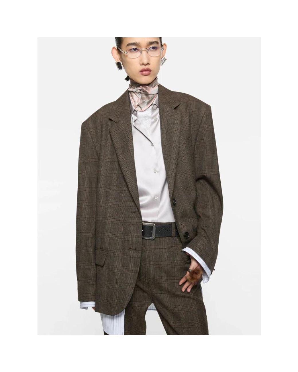 Blazers Acne de color Brown