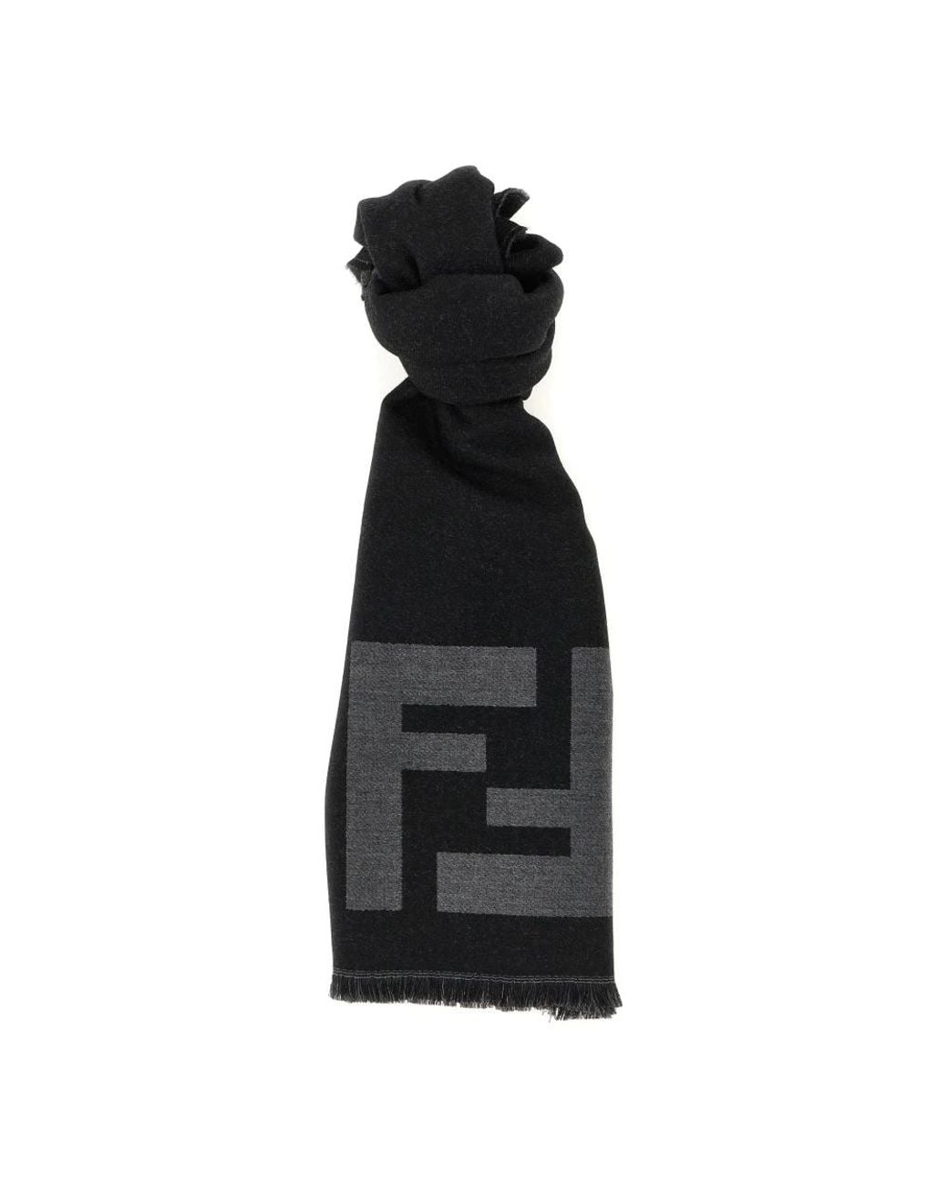 Fendi Black Winter Scarves for men