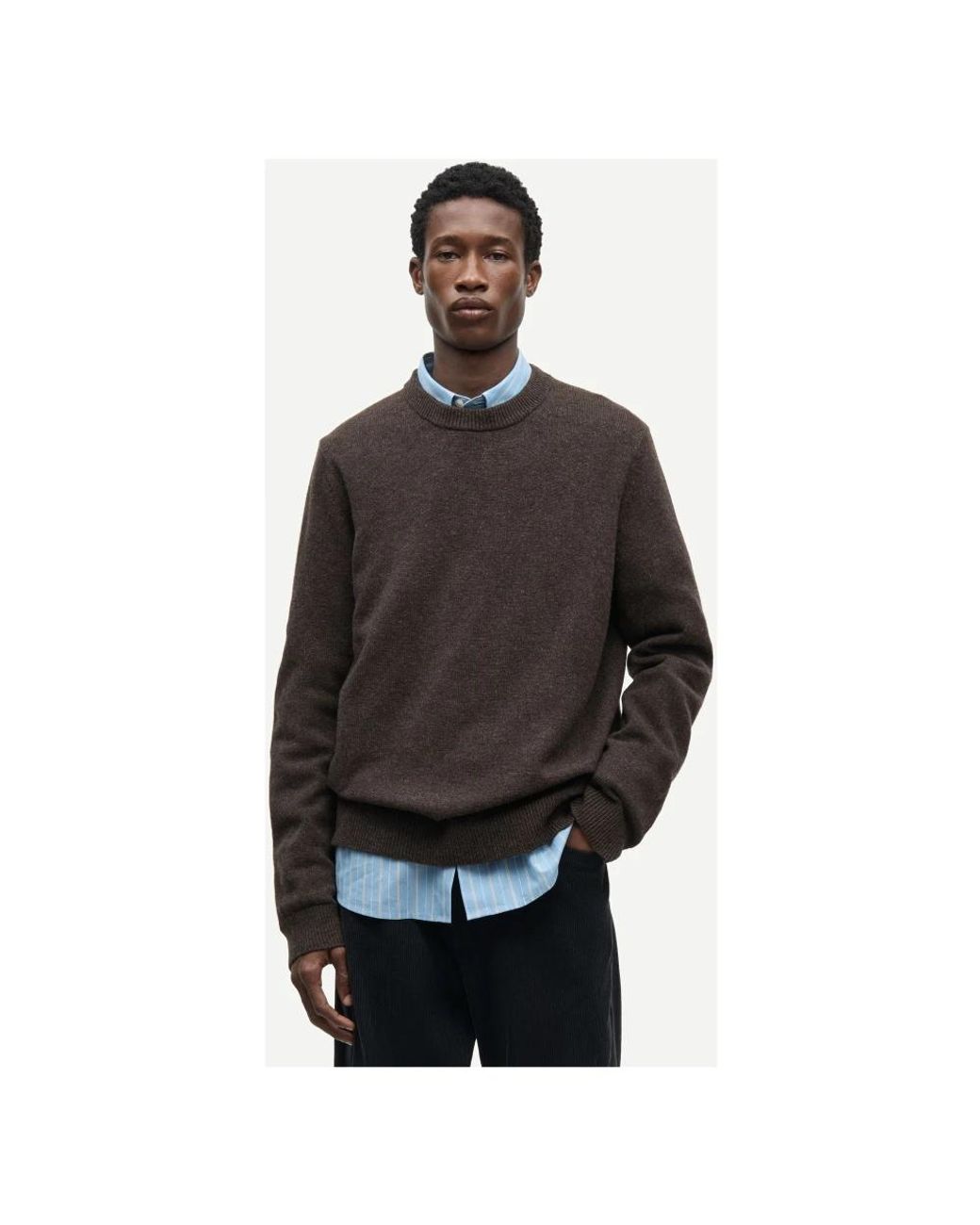 Samsøe & Samsøe Isak Strickpullover in Brown für Herren