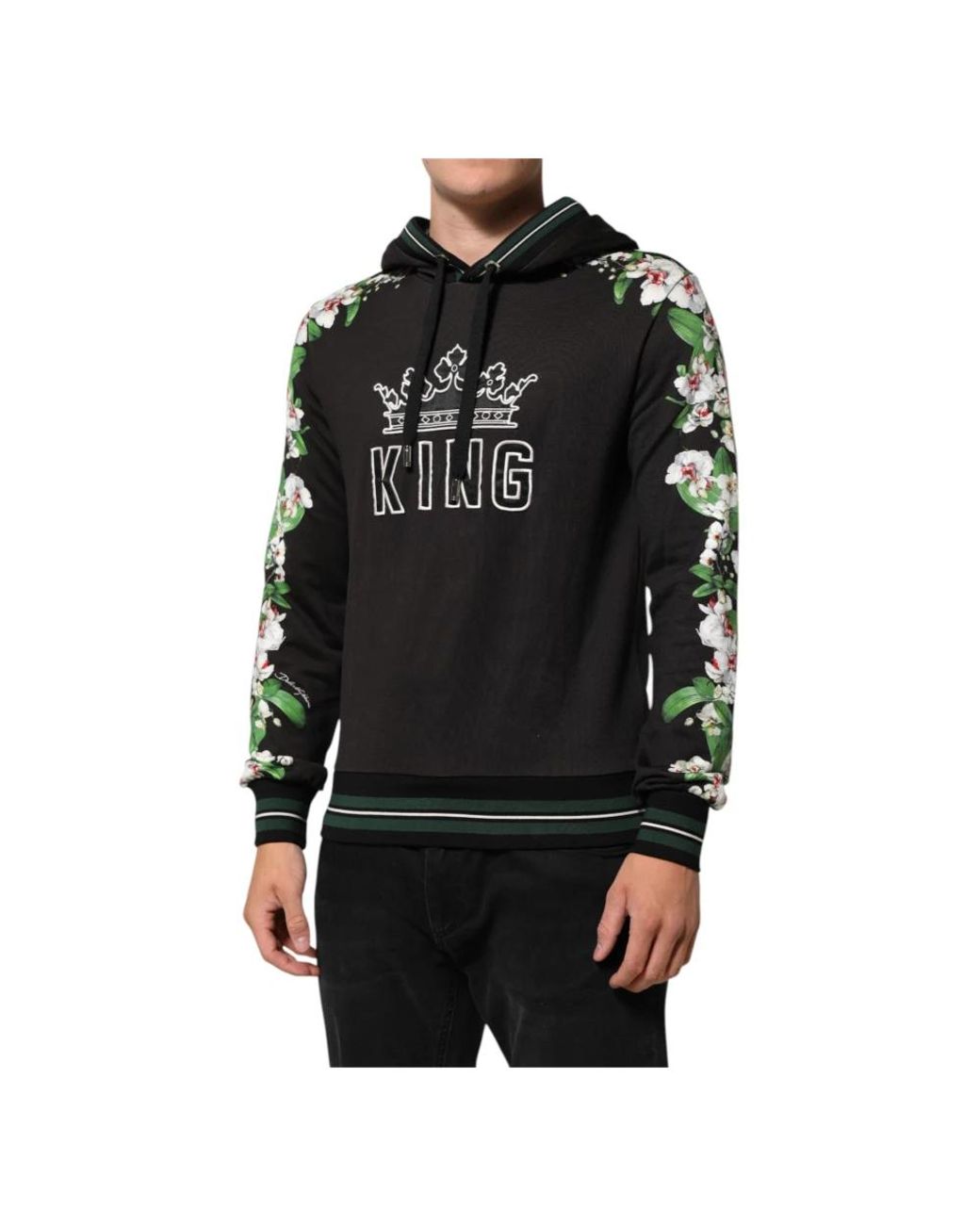 Dolce & Gabbana Black Hoodies for men