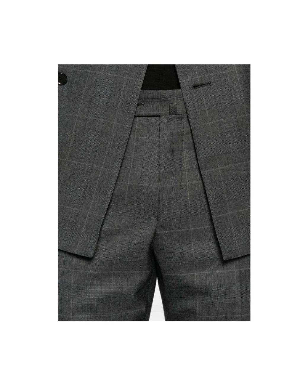 Double Breasted Suits Caruso de hombre de color Gray
