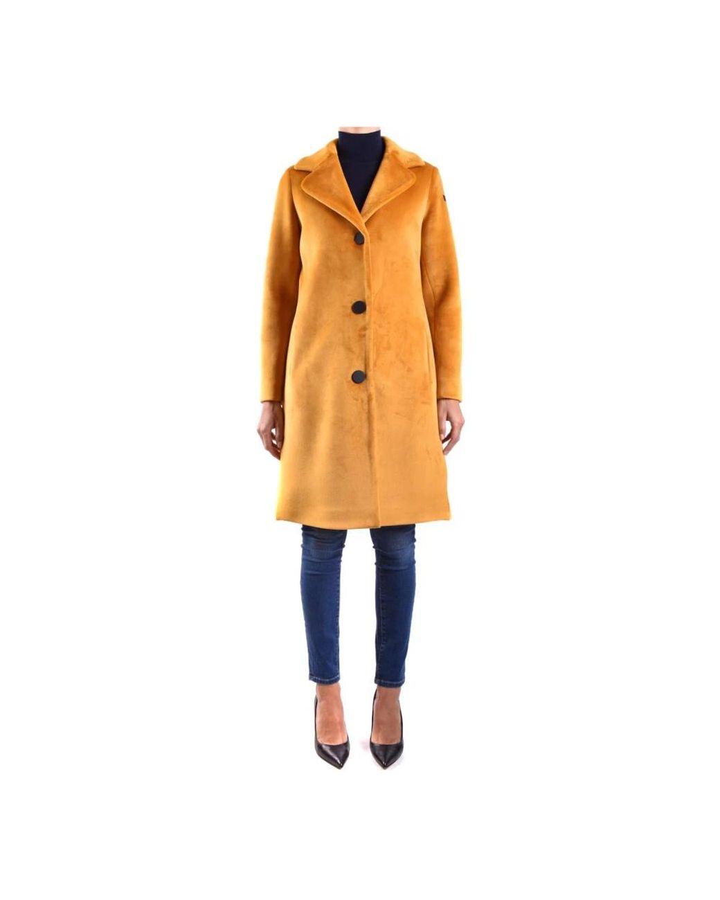 Rrd Orange Single-Breasted Coats