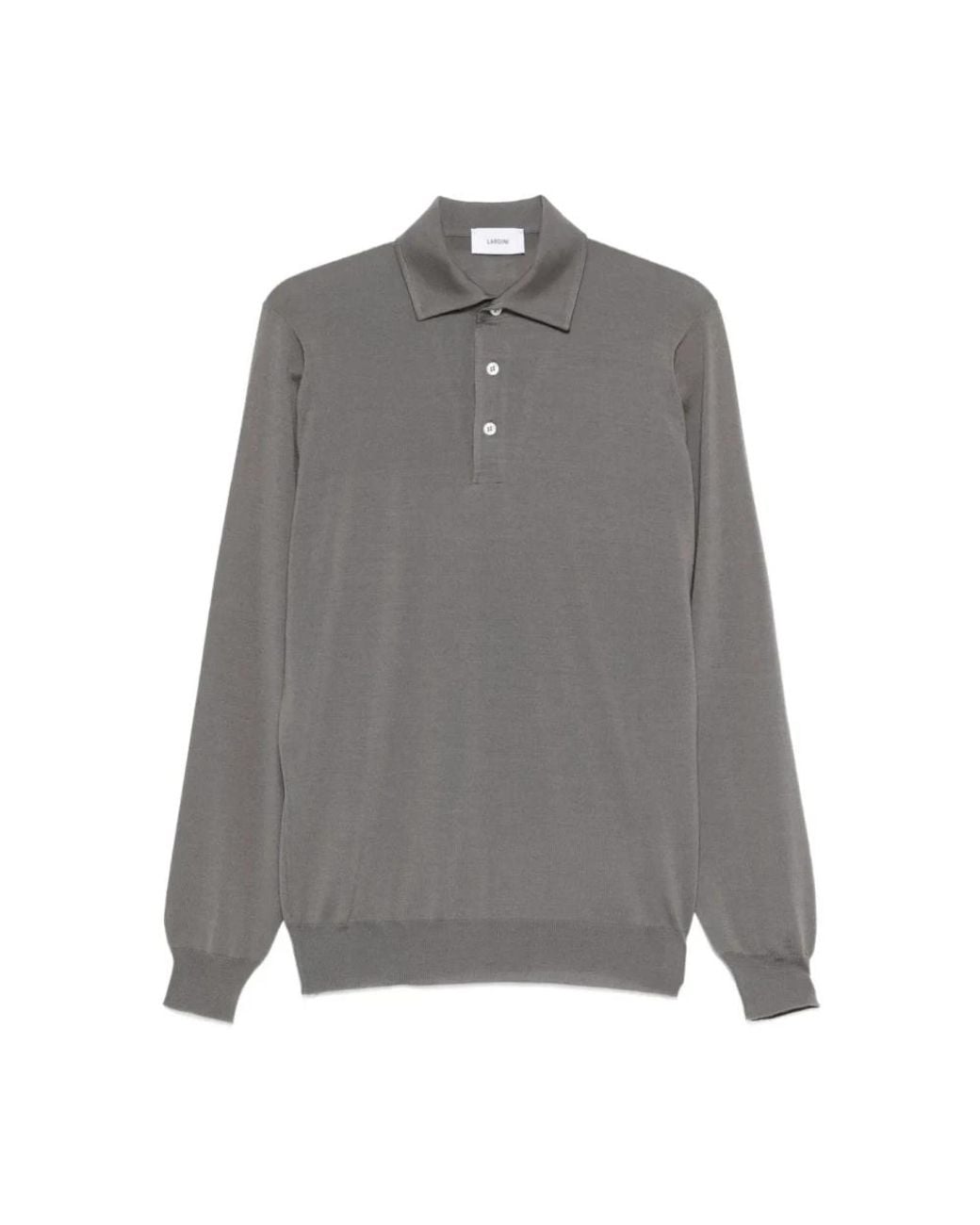 Lardini Gray Polo Shirts for men