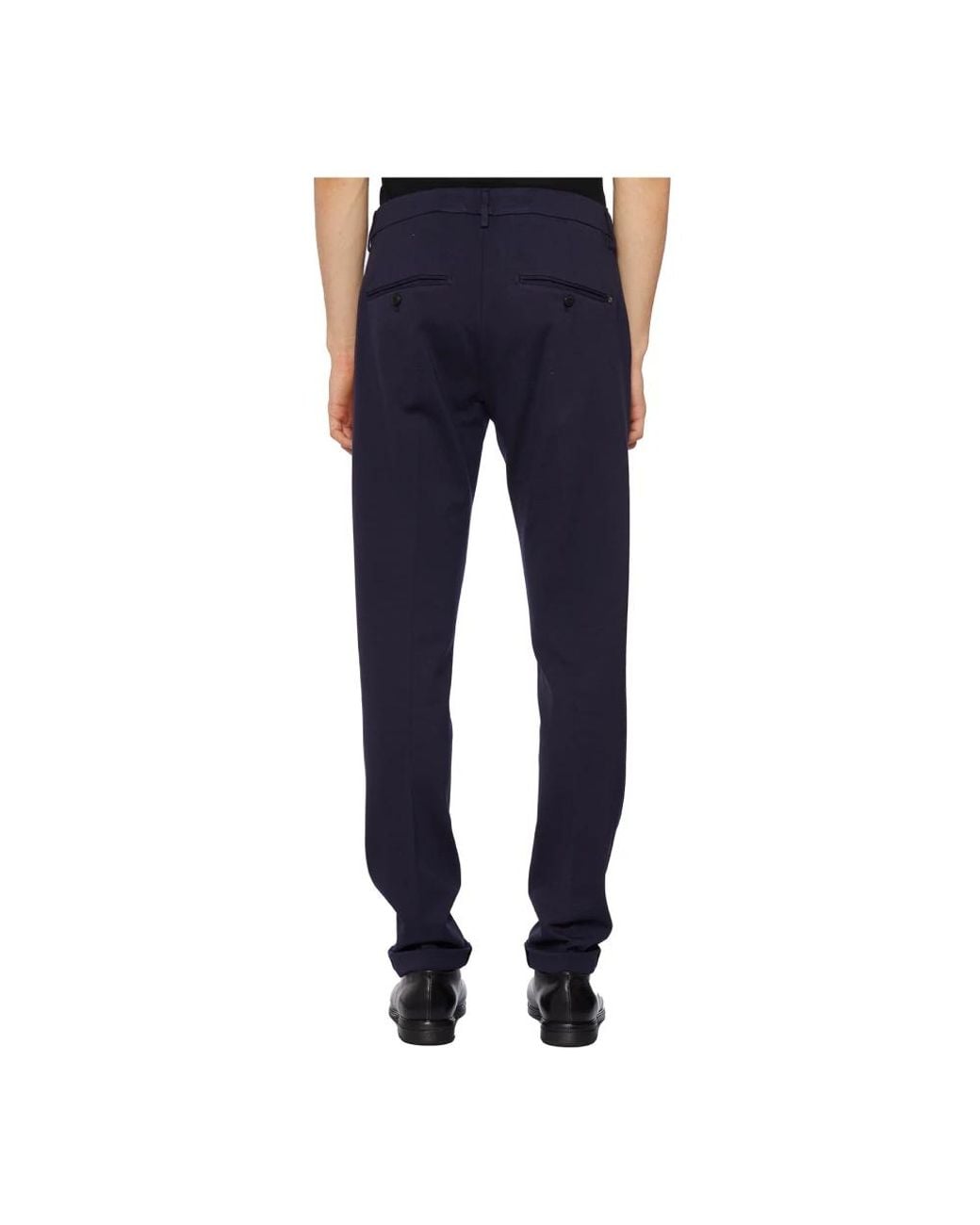 Dondup Blue Slim-Fit Trousers for men