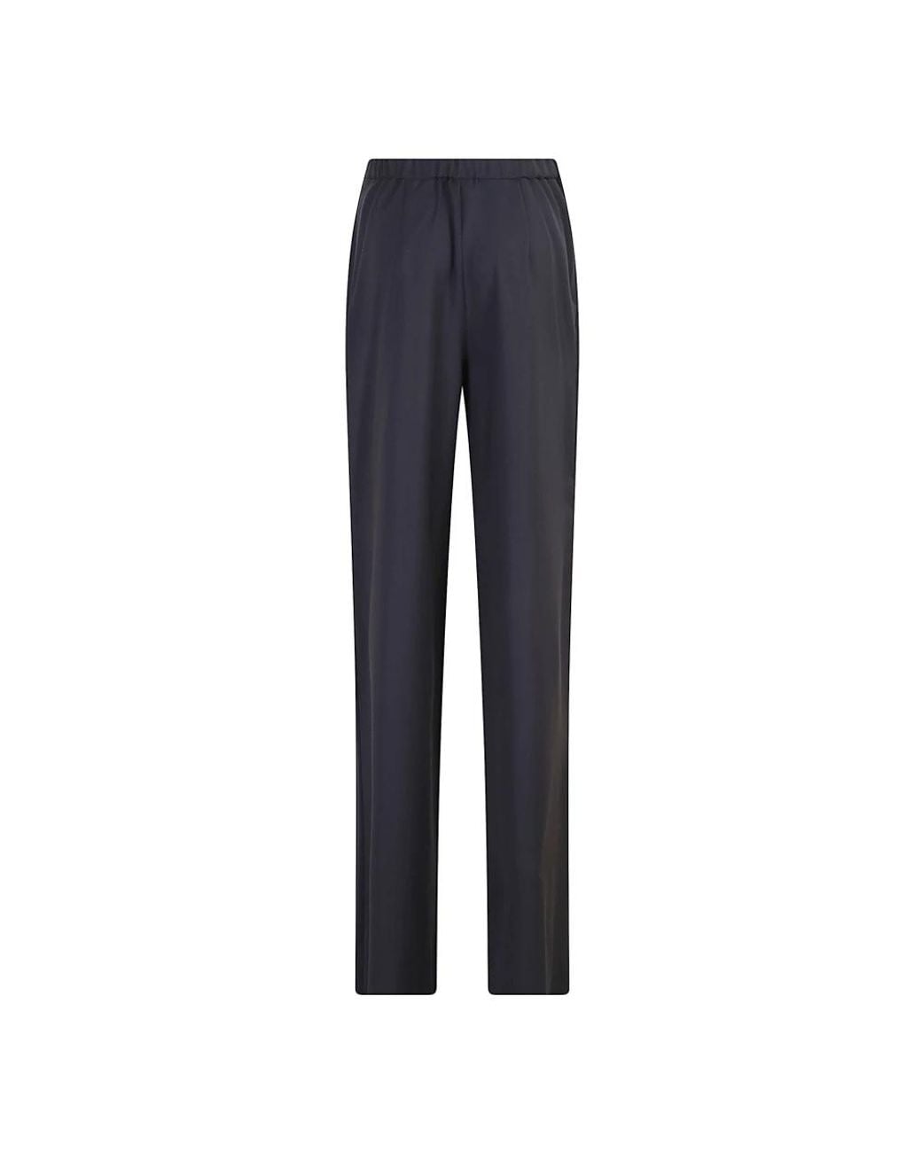 Max Mara Blue Straight Trousers