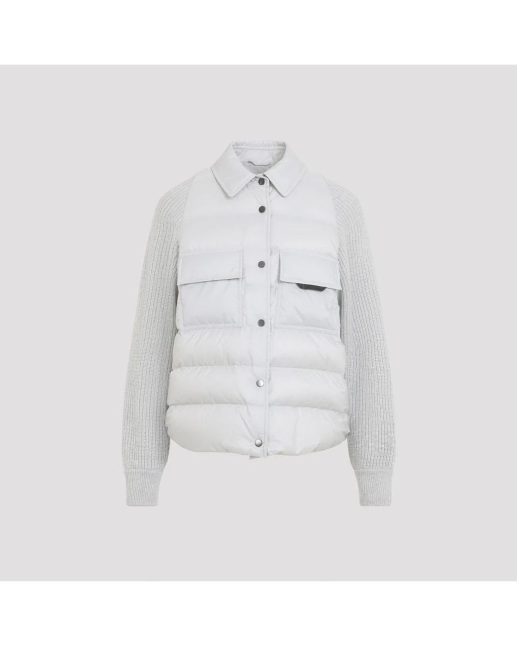Down Jackets Brunello Cucinelli de color White