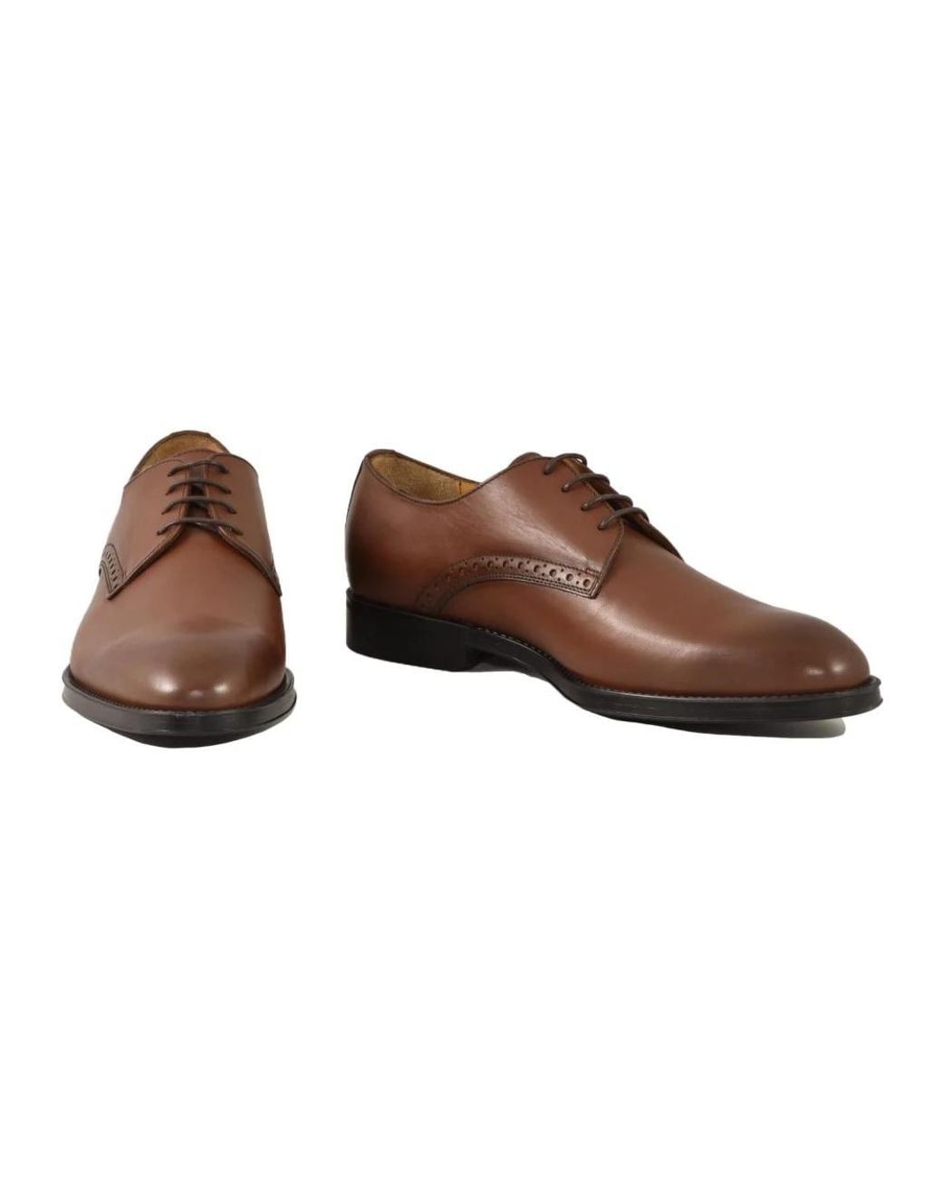 Testoni Brown Dress Shoes for men