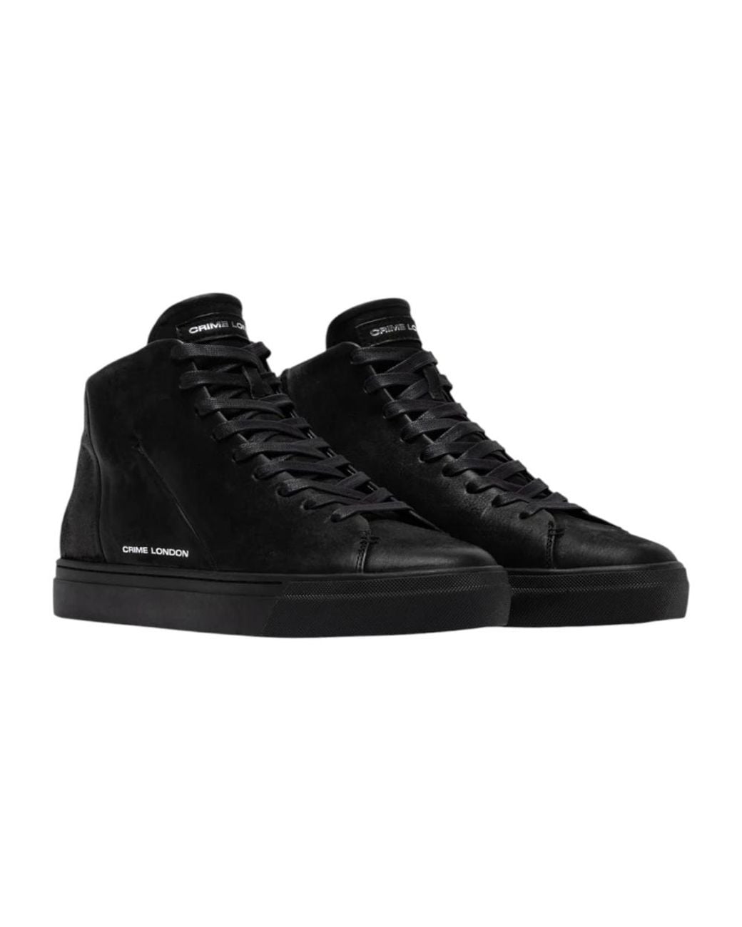 Crime London Black Sneakers for men