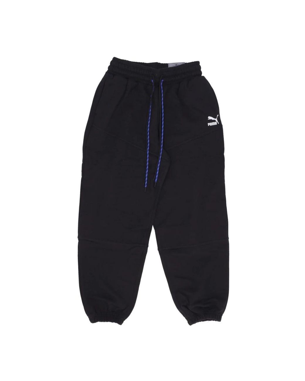 PUMA Broeken ,Zwart ,Katoen Zwarte Lichtgewicht Trainingsbroek Voor Vrouwen in het Blue