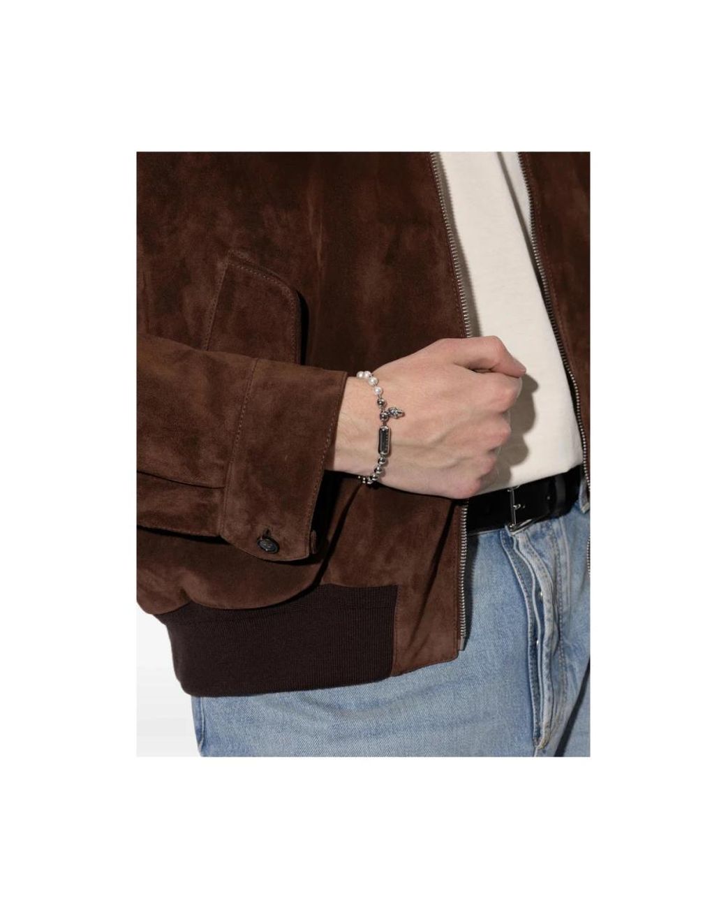 McQueen White Bracelets for men