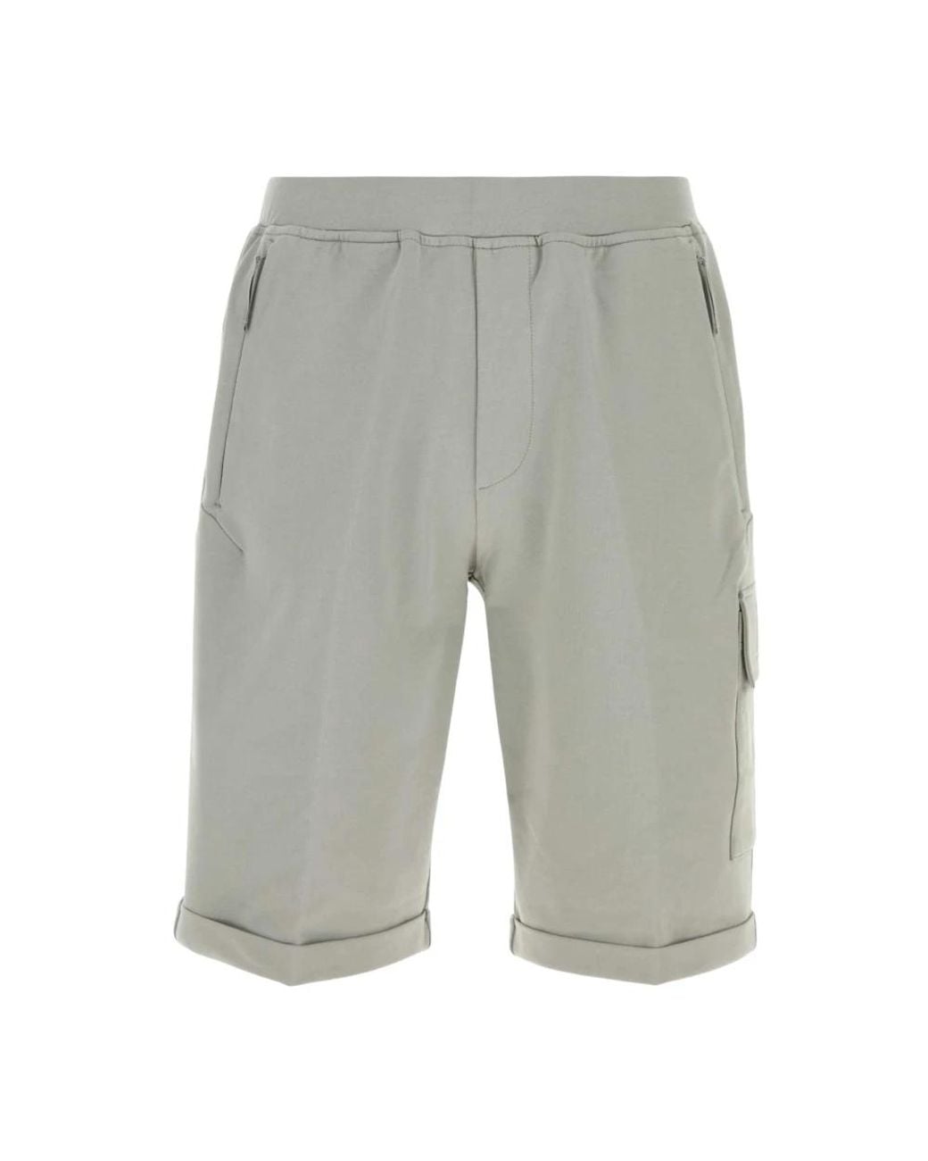 C P Company Gray Casual Shorts for men