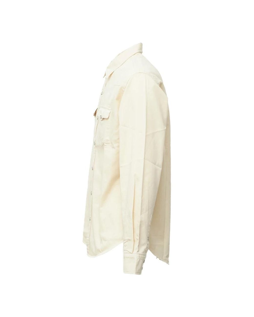 Mc2 Saint Barth White Denim Shirts for men