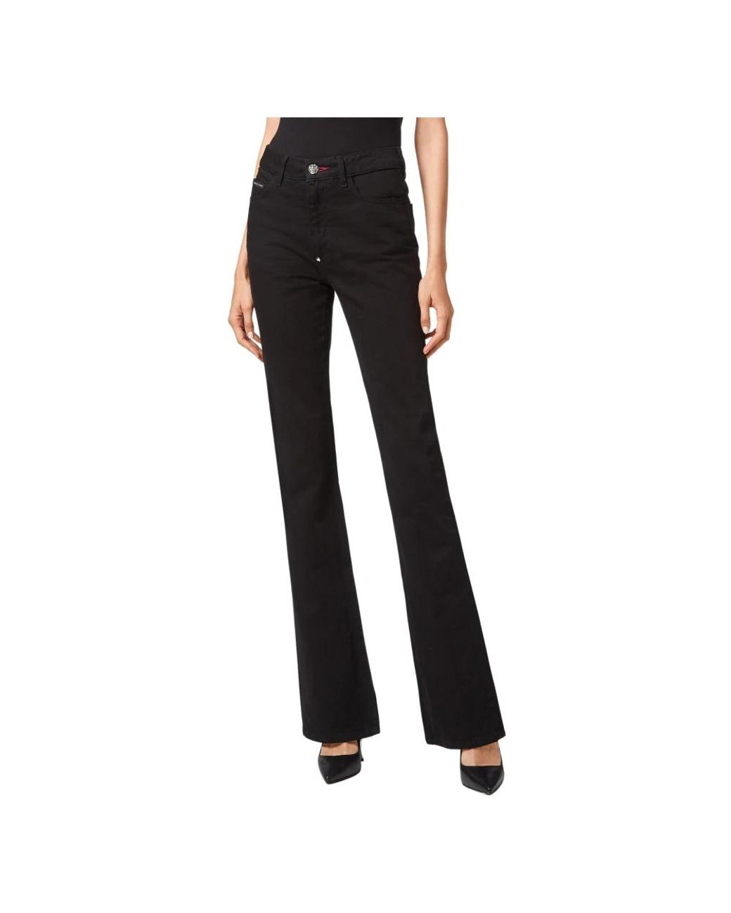 Philipp Plein Black Flare Jeans