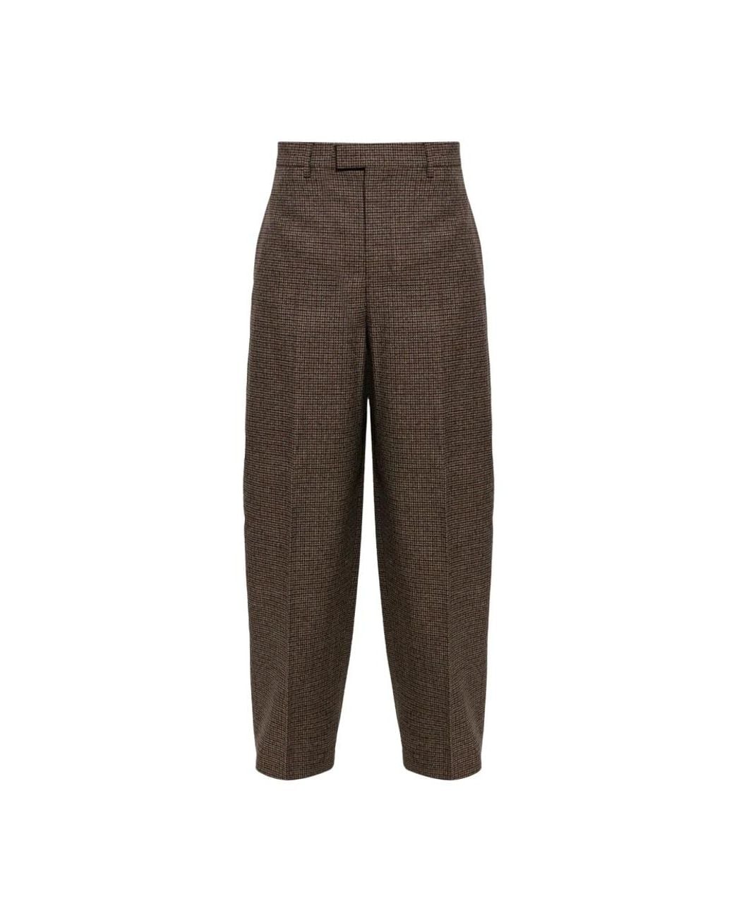 AMI Brown Wide Trousers for men