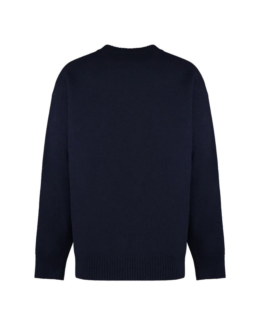 Jil Sander Blue Round-Neck Knitwear for men