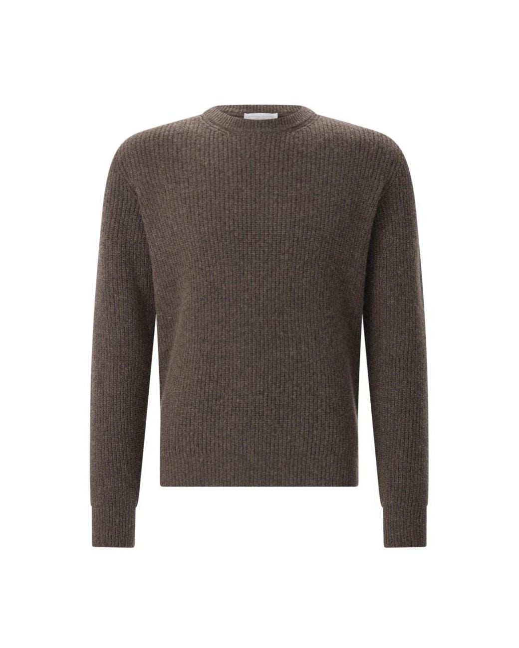 Roberto Collina Gray Round-Neck Knitwear for men