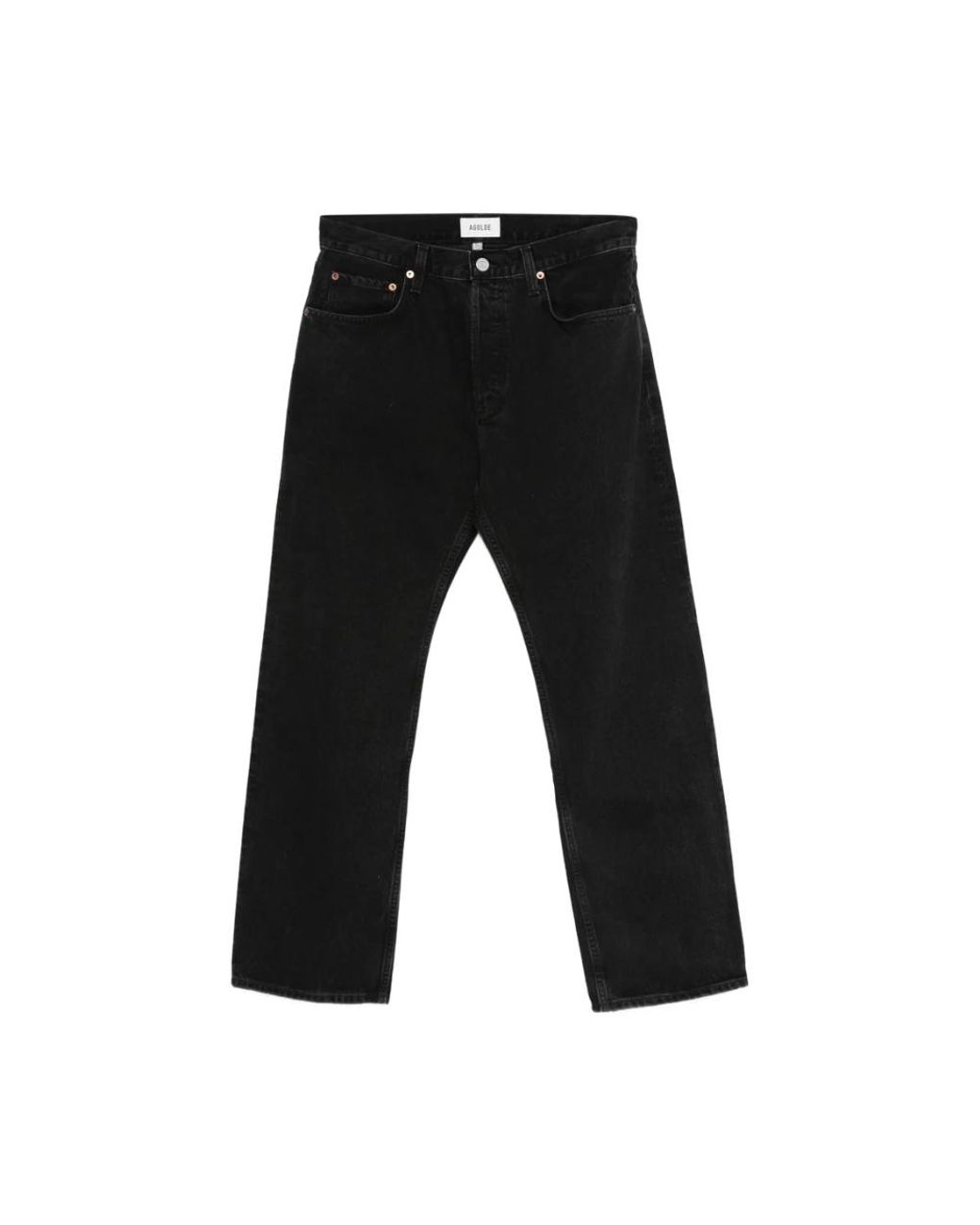Agolde Black Straight Jeans for men