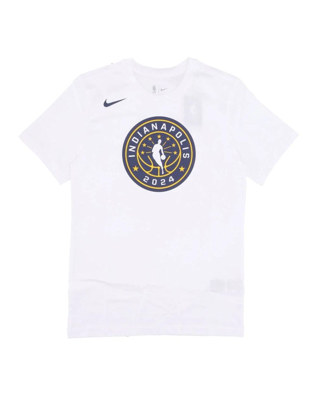 Nike Fitness ,Wit ,Katoen 2024 Nba All-Star Game Logo Tee in het White voor heren